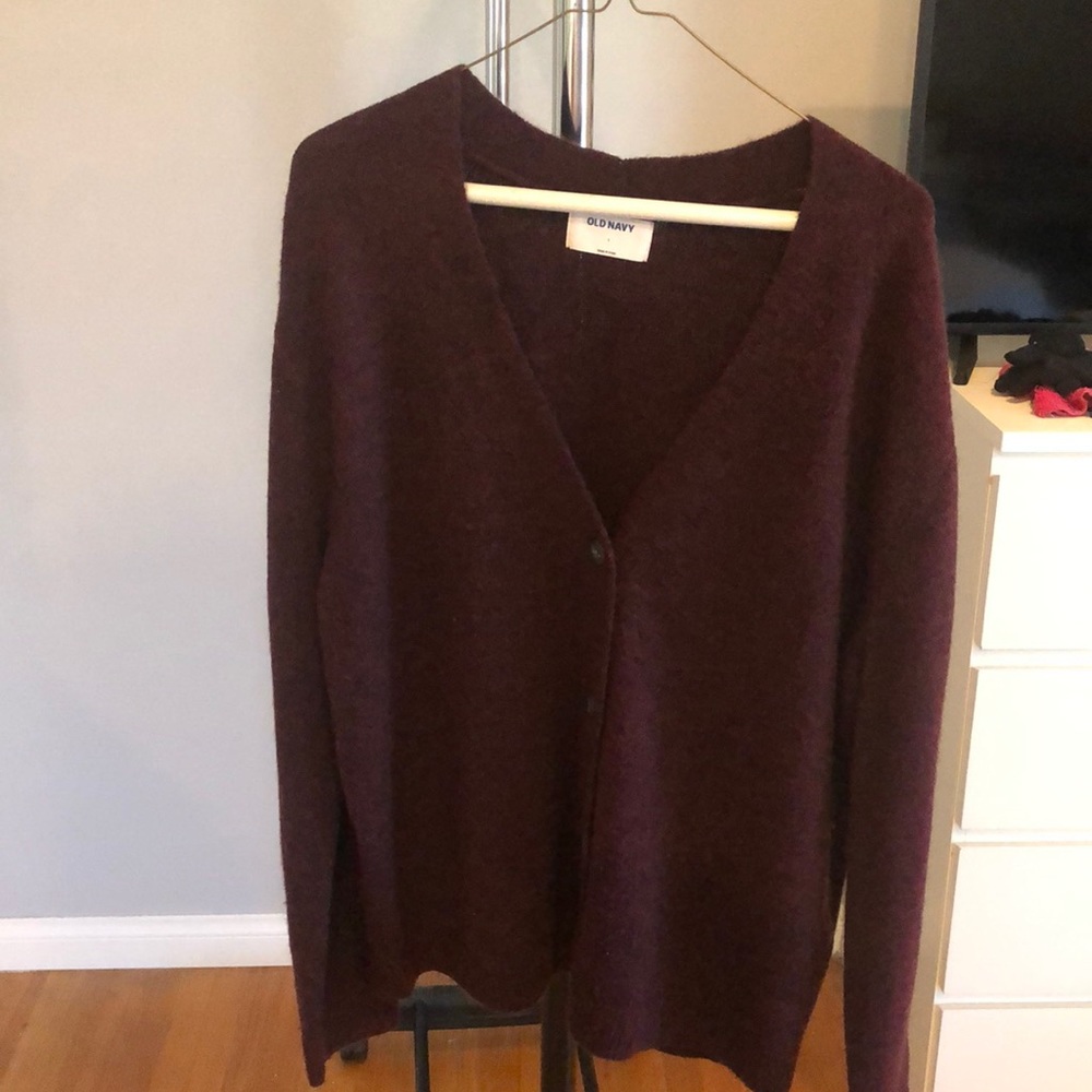 Burgundy Cardigan